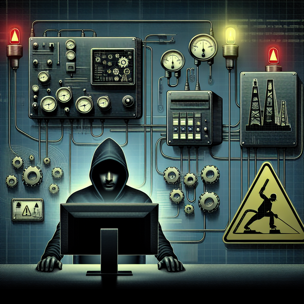 "Diagram illustrating how hackers deploy malware to infiltrate and compromise industrial control systems, highlighting key vulnerabilities and attack vectors."