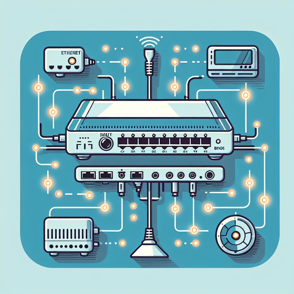 How do I set up an Ethernet router in bridge mode?