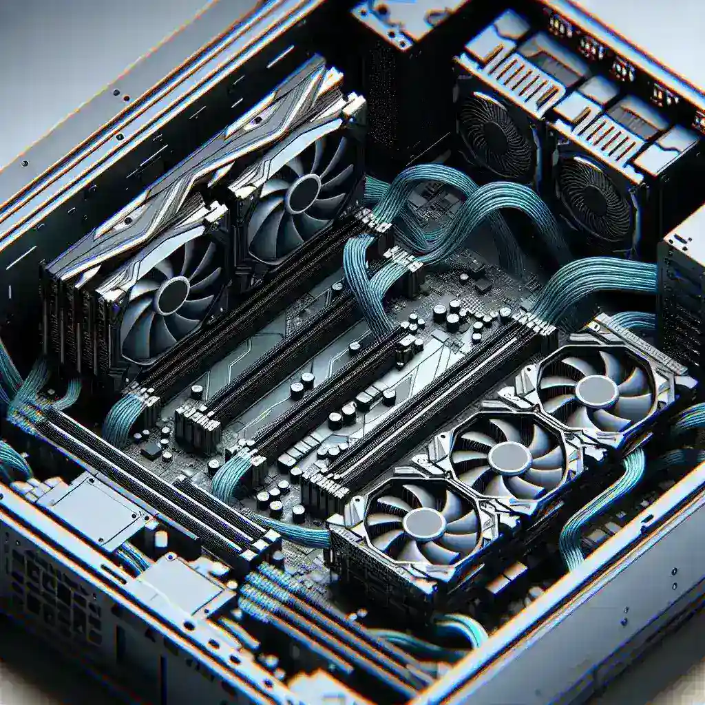 How do GPU risers affect performance in compact PC builds?