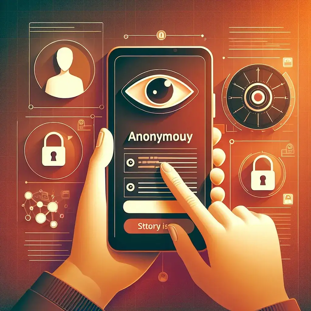 "User anonymously viewing Instagram stories on a smartphone, highlighting privacy features and tips from 'Instagram Story Viewer: The Complete Guide to Anonymous Story Viewing and Privacy' article."